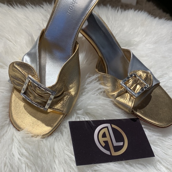Brighton Shoes - NWOT Brighton Gold/Silver Sandal